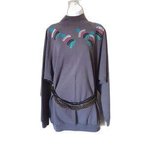 Oversized Baggy Sporty Vintage Sweatshirt With Pockets